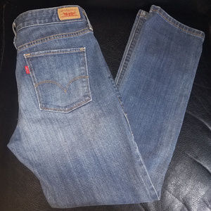 Levi's 552 Mid-Rise Straight Leg Medium Wash Jeans